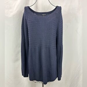 Talbots navy knit sweater size XL